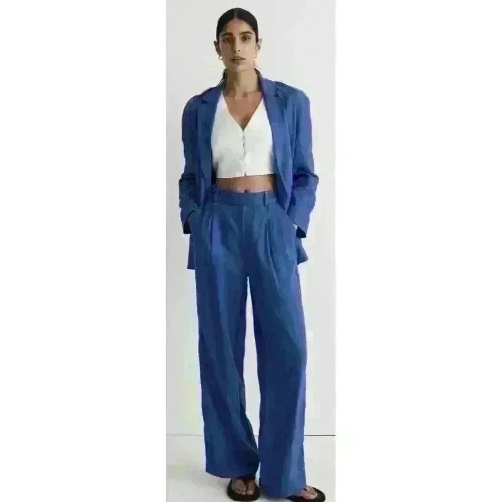 Madewell Blue Relaxed Blazer